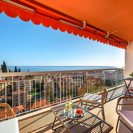 شقة Les Orangers, Avec Coin Nuit, Incroyable Vue Sur La Et La Mer, Parking *