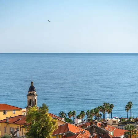 Apartamento Les Orangers, Avec Coin Nuit, Incroyable Vue Sur La Et La Mer, Parking Menton