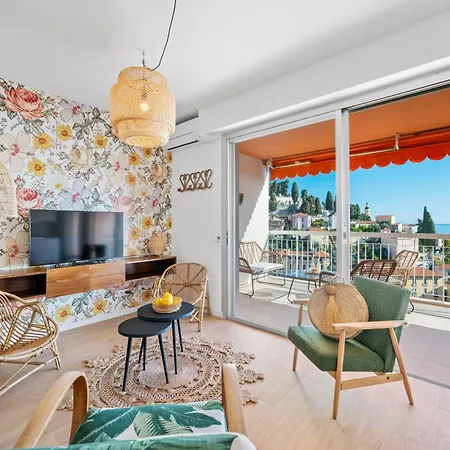 Apartamento Les Orangers, Avec Coin Nuit, Incroyable Vue Sur La Et La Mer, Parking
